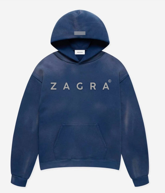 ZAGRA dark blue hoodie